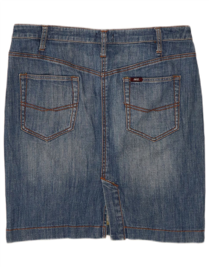 RIFLE Damen Mini-Jeansrock W29 mittelblaue Baumwolle