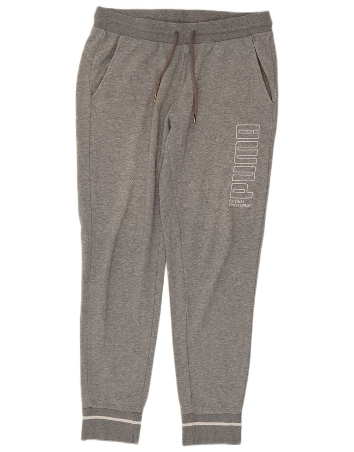 PUMA Herren Graphic Trainingshose Jogger Mittelgrau meliert