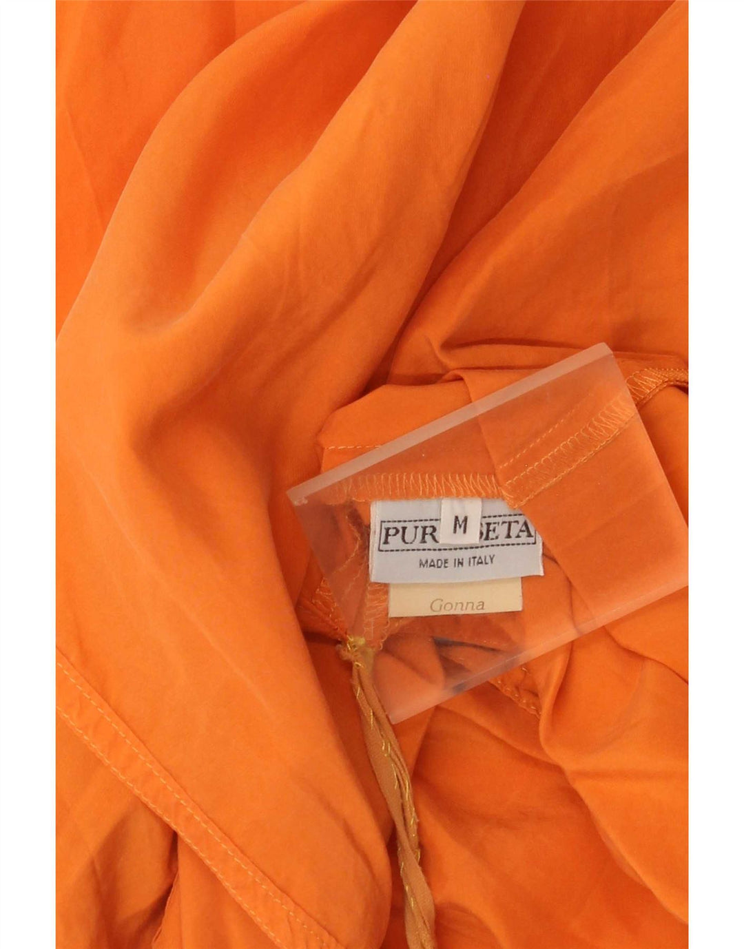 Vintage Damen Wickelrock Medium W28 Orange Seide