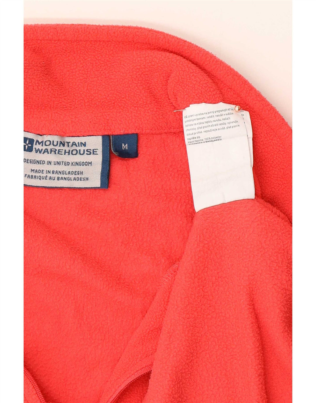 Mountain Warehouse Damen-Fleecepullover mit Reißverschluss am Kragen, UK 14, Mittelrot, Polyester