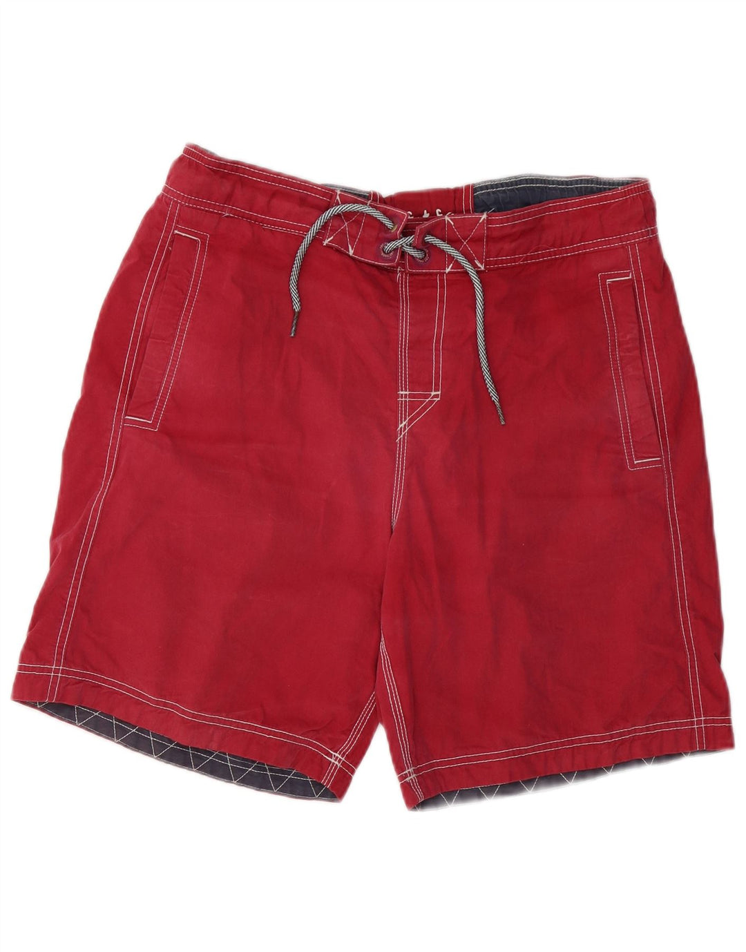 Fat Face Herren-Badeshorts, Größe L, Rot