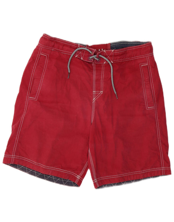 Fat Face Herren-Badeshorts, Größe L, Rot