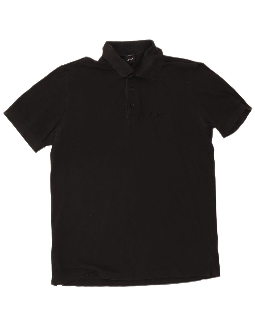 Hugo Boss Herren Poloshirt Mittelschwarze Baumwolle