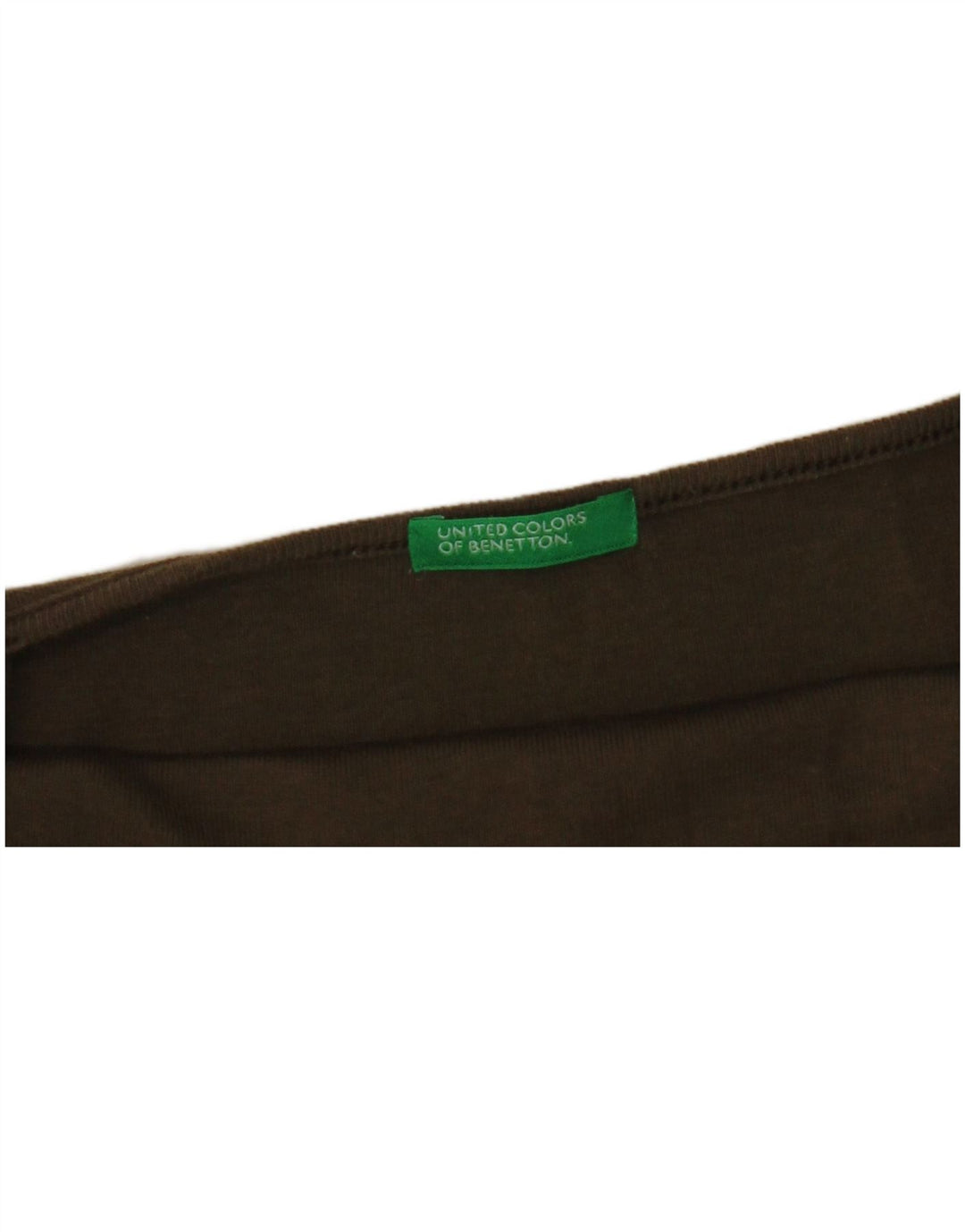 BENETTON Damen Crop Cami Top UK 4 XS Khaki