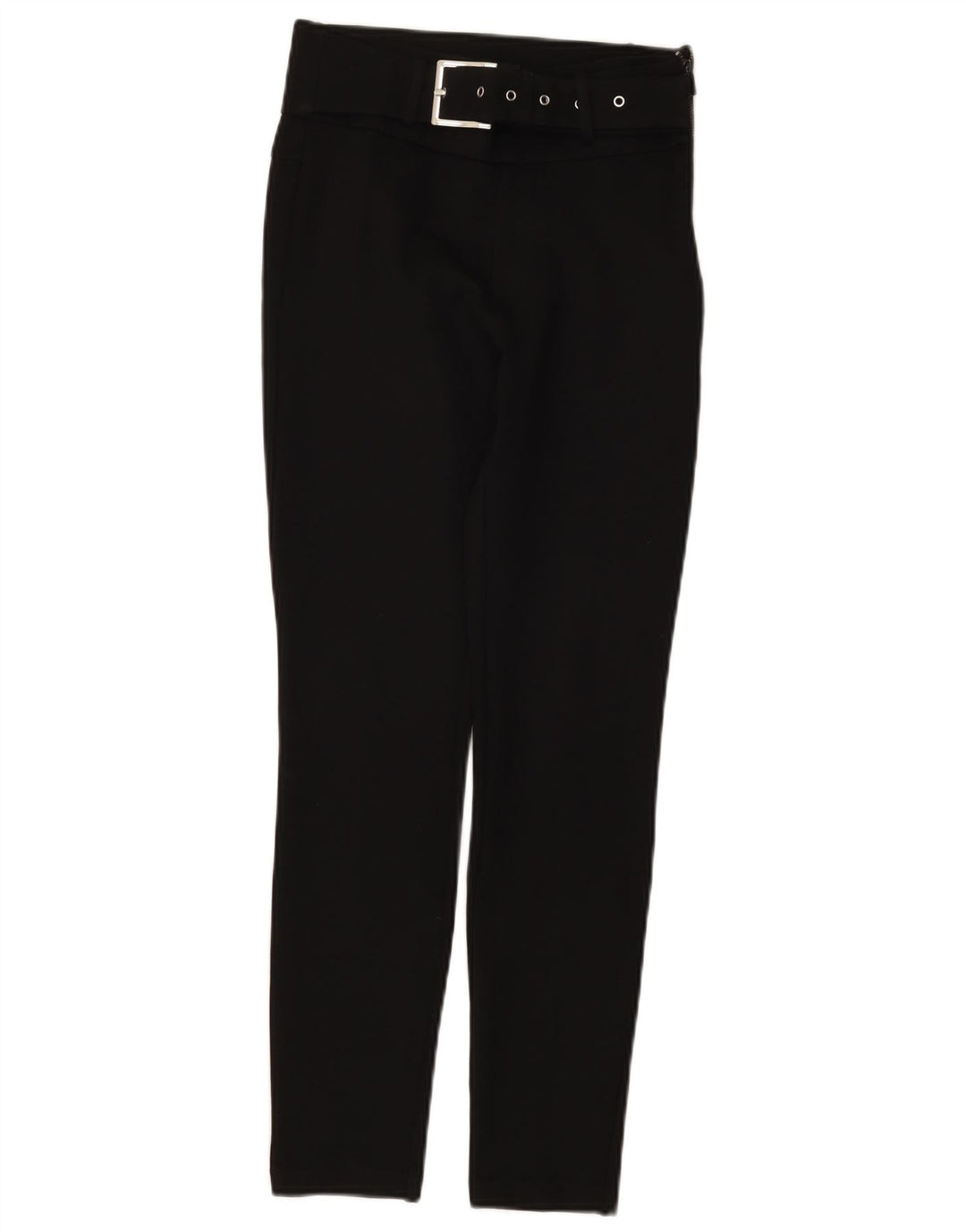 ZARA Damen Slim Chino-Hose, Größe S, W26, L27, Schwarz