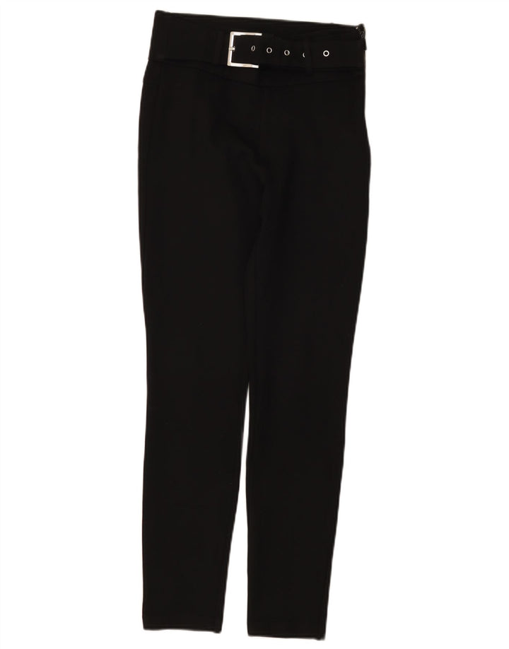 ZARA Damen Slim Chino-Hose, Größe S, W26, L27, Schwarz