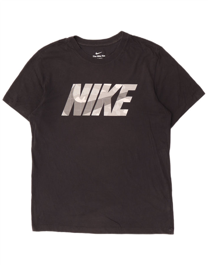 Nike Herren Dri Fit Graphic T-Shirt Top Medium Schwarz