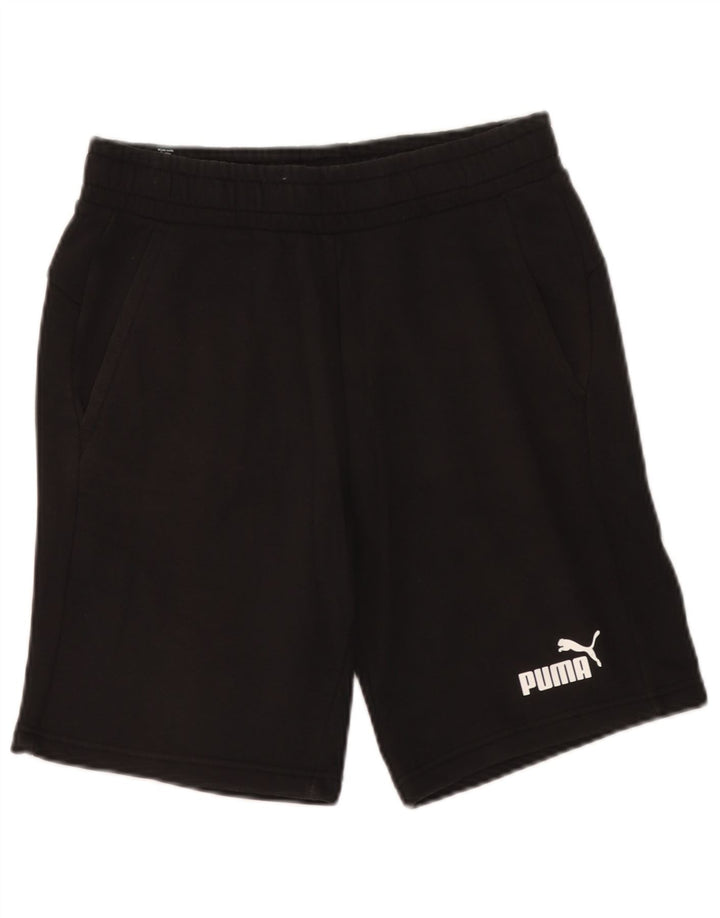 Puma Herren Sportshorts Mittelschwarze Baumwolle
