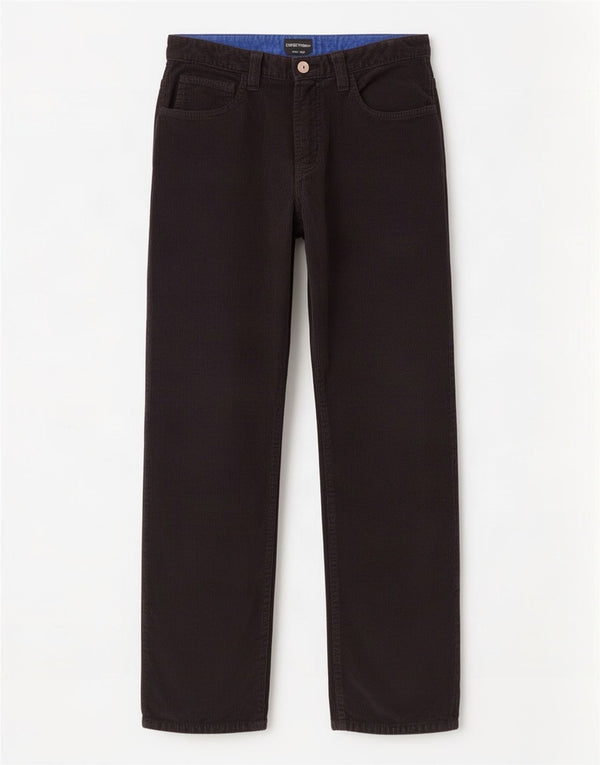 Emporio Armani Mens Jade Straight Corduroy Trousers W33 L36 Navy Blue