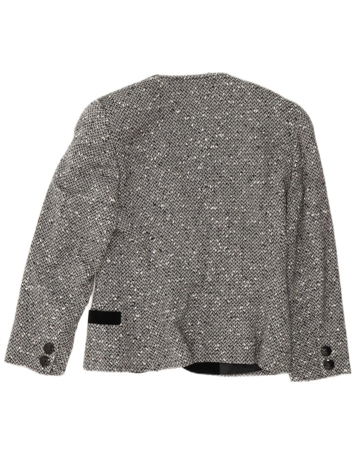 Schickes 2-teiliges Rock-Set mit 3 Knöpfen für Damen IT 42 Medium W28 Grau meliert