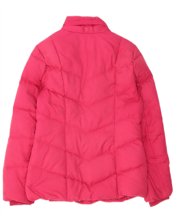 Tommy Hilfiger Damen-Kapuzenjacke, wattiert, Gr. 10, Größe S, rosa, Polyester