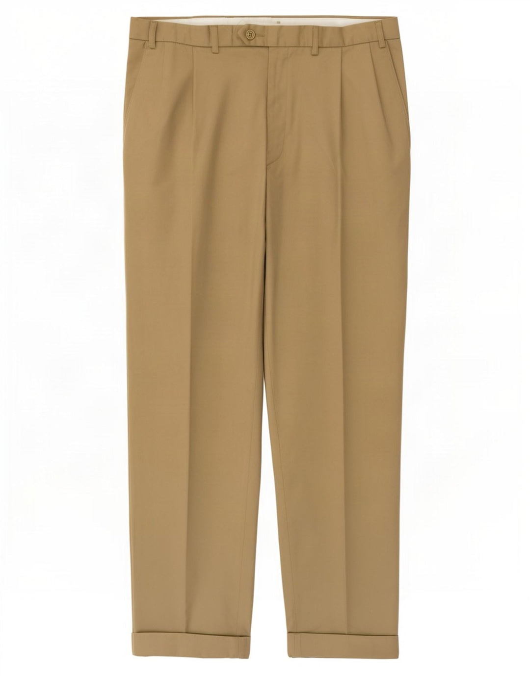 Marks & Spencer Herren-Anzughose mit Pegged-Anzug, W36, L31, beige, Polyester