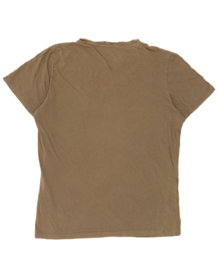 Jack & Jones Herren T-Shirt Top Small Khaki Baumwolle