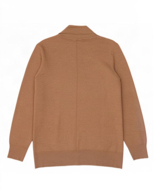 Marks & Spencer Damen Longline Open Cardigan Pullover UK 16 Large Beige