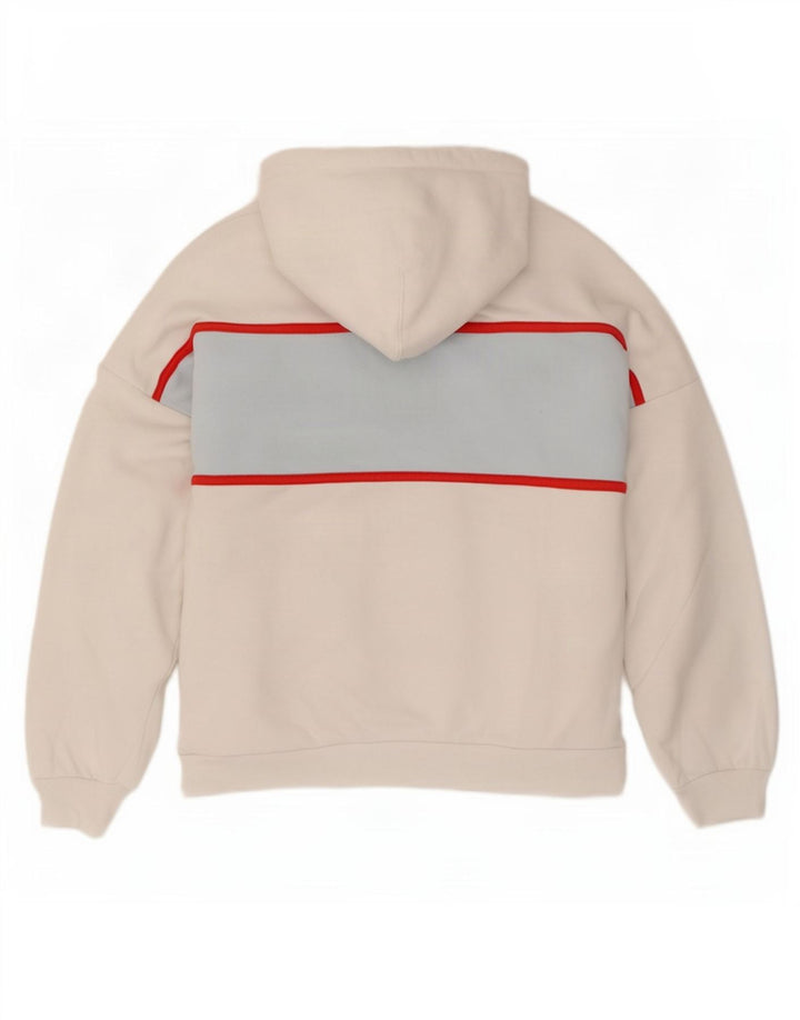 Levi's Damen-Kapuzenpullover mit Grafik, übergroß, Gr. 10, Größe S, Weiß, Farbblock
