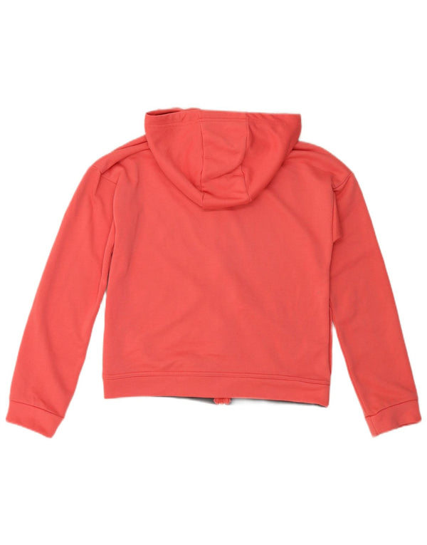 Nike Mädchen Dri Fit Graphic Zip Hoodie Pullover 13–14 Jahre Rosa Farbblock