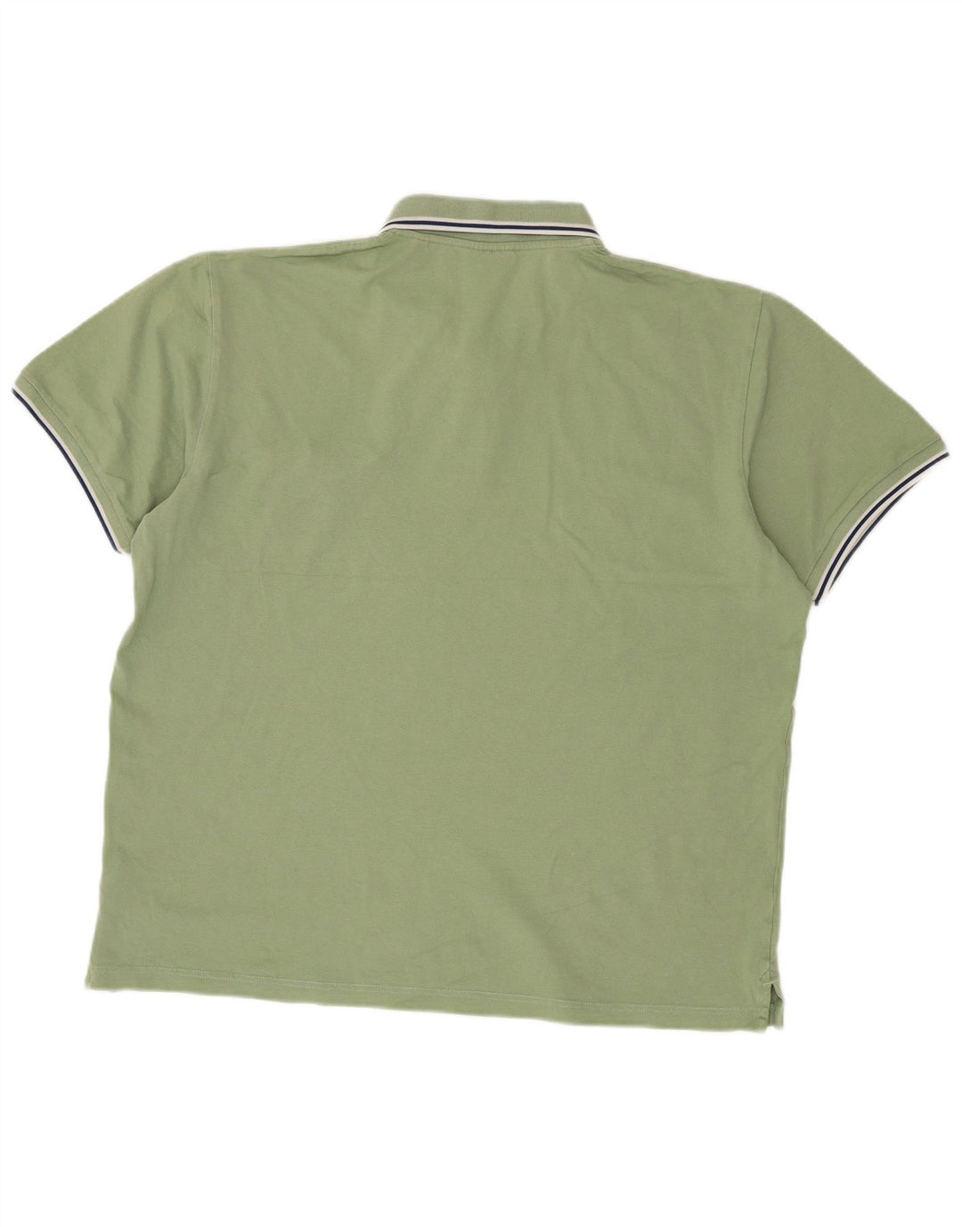 Gant Herren Poloshirt 2XL grün gestreift aus Baumwolle