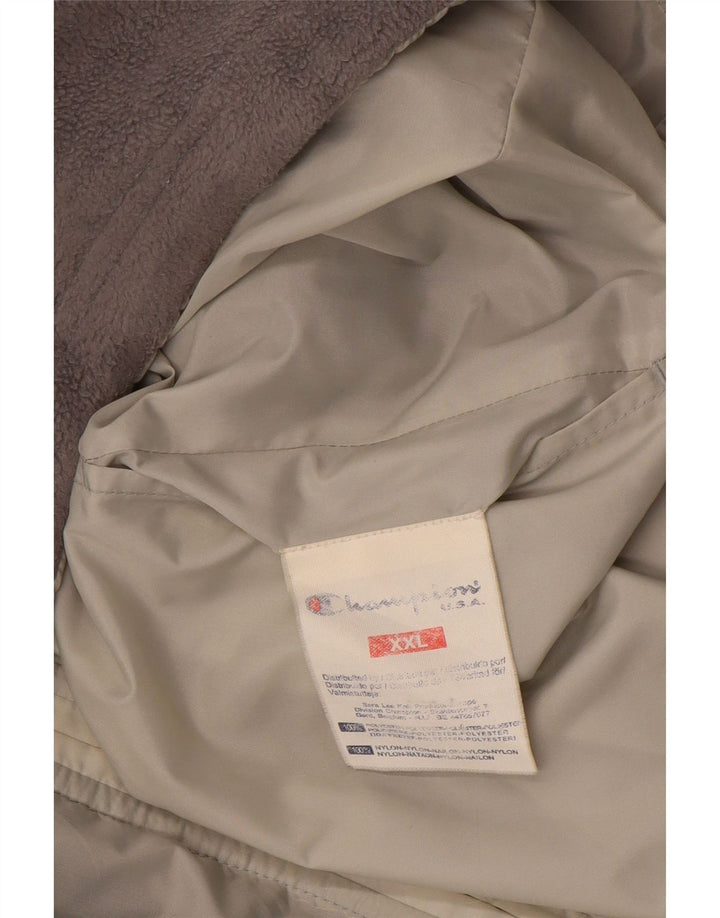 Champion Herren-Fleecejacke mit Kapuze, wendbar, UK 44, 2XL, Grau, Polyester