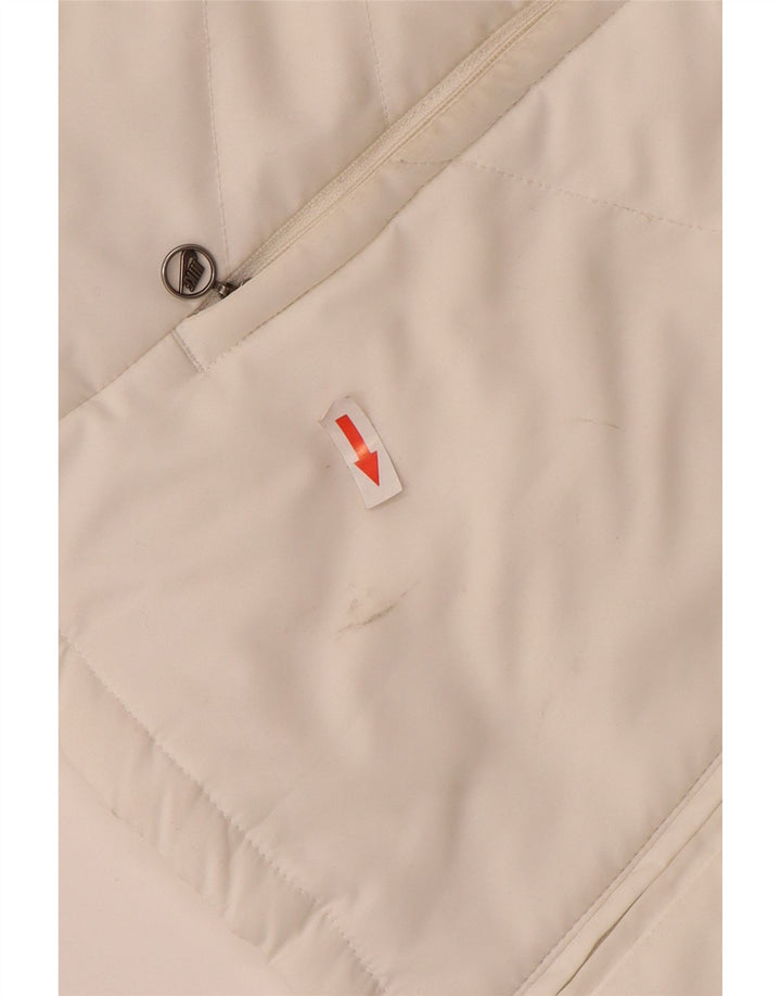 Nike Damen Wattierte Jacke UK 12 Mittelweißes Polyester