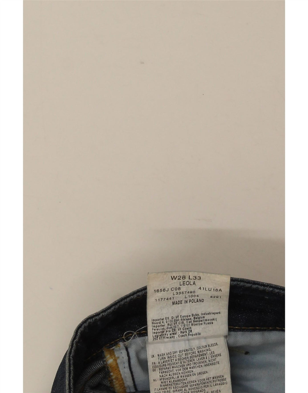 Lee Damen Leola Bootcut Jeans W28 L32 Marineblau Baumwolle