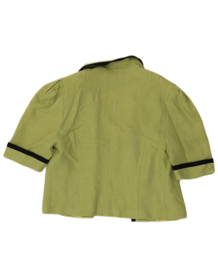Hardob Damen Bolero Top UK 12 Mittelgrüne Viskose