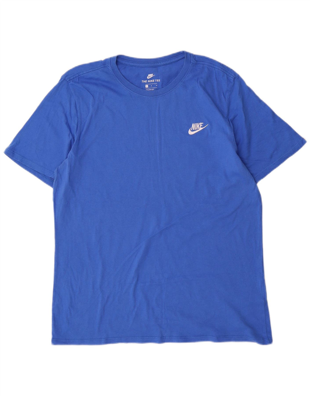 Nike Herren T-Shirt Top Large Blau Baumwolle
