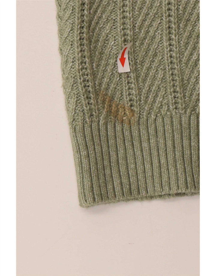 Marks & Spencer Damen Strickjacke UK 18 XL Grün Polyester