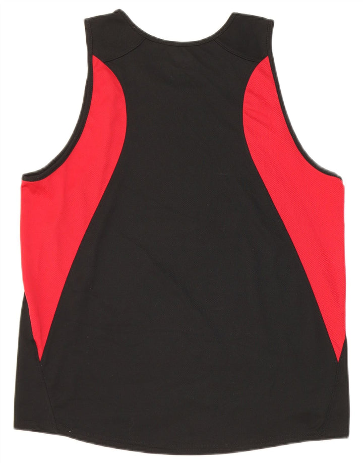 Nike Herren-Trägershirt, mittelgroß, Schwarz, Farbblock