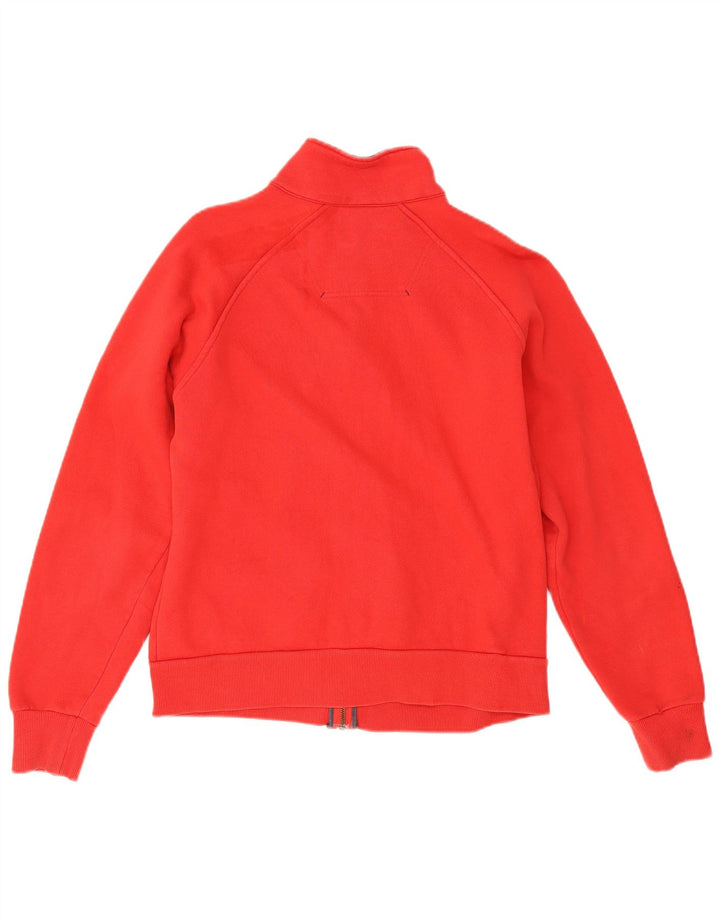 Sergio Tacchini Damen-Trainingsanzug-Top-Jacke, UK 14, mittelrote Baumwolle