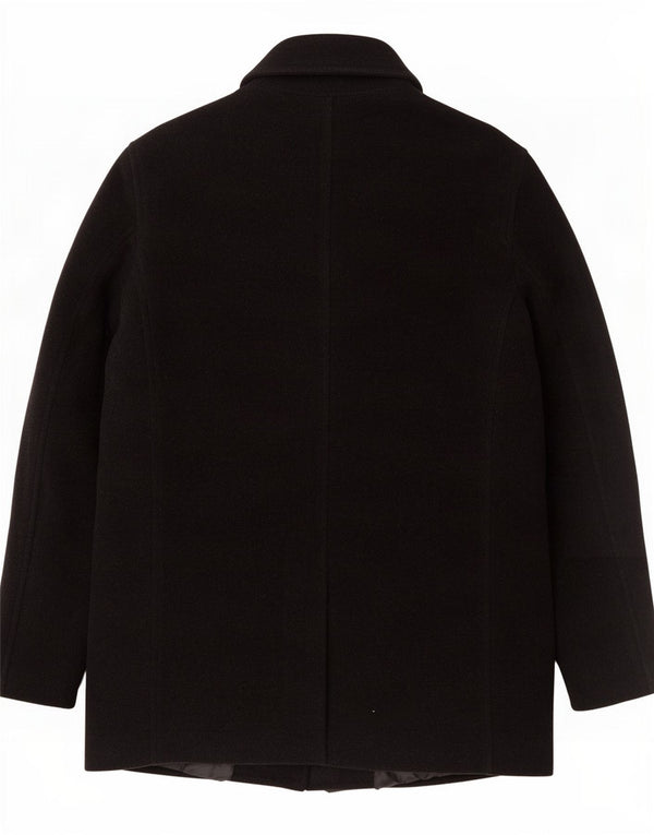 Zara Herrenmantel UK 42 XL Schwarze Wolle