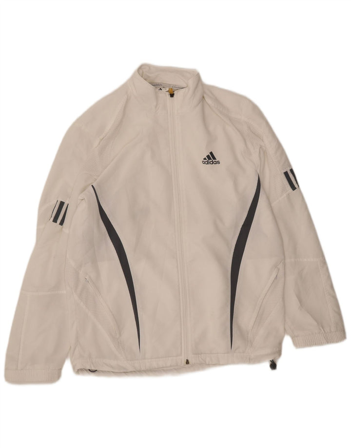 ADIDAS Herren Clima 365 Trainingsanzug-Oberjacke, Größe S, Weiß, Farbblock