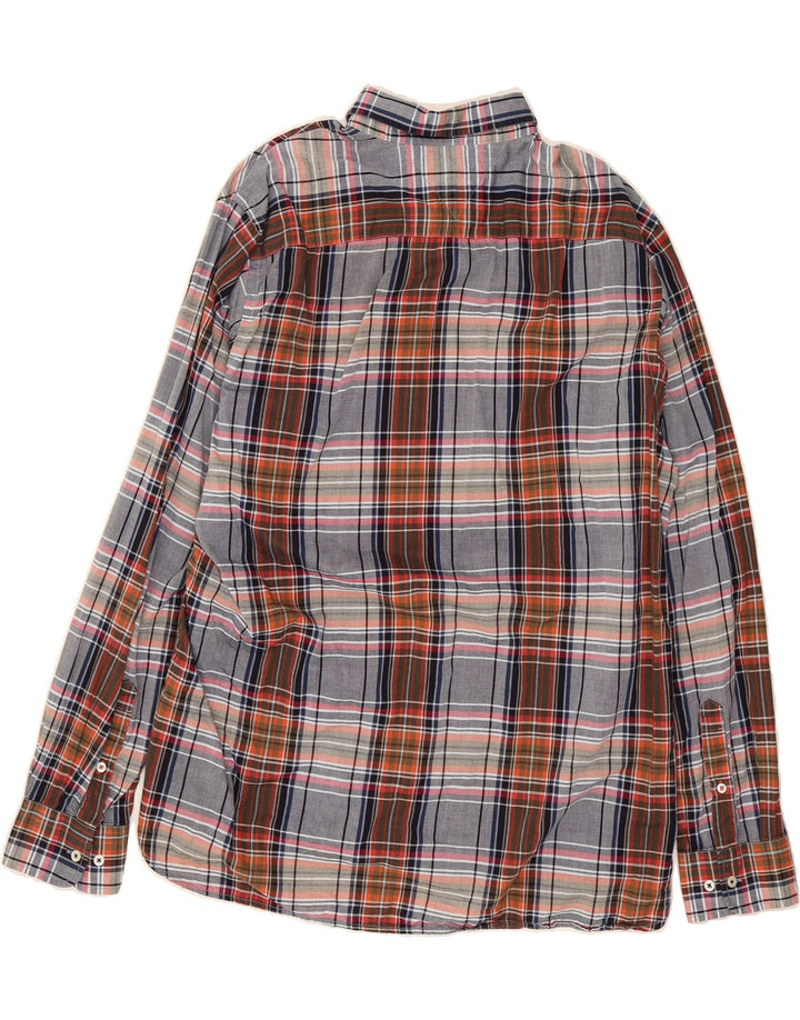 TOMMY HILFIGER Mens Custom Fit Shirt XL Multicoloured Check Cotton Vintage Tommy Hilfiger and Second-Hand Tommy Hilfiger from Messina Hembry 