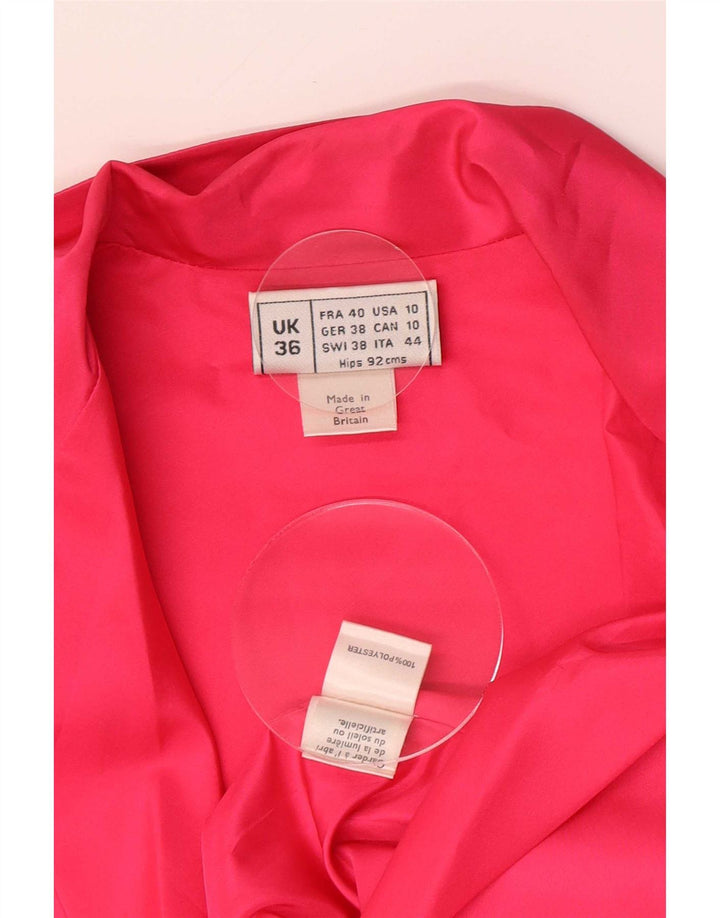 Frank Usher Damen Langarmblusenoberteil IT 44 Mittelrosa Polyester