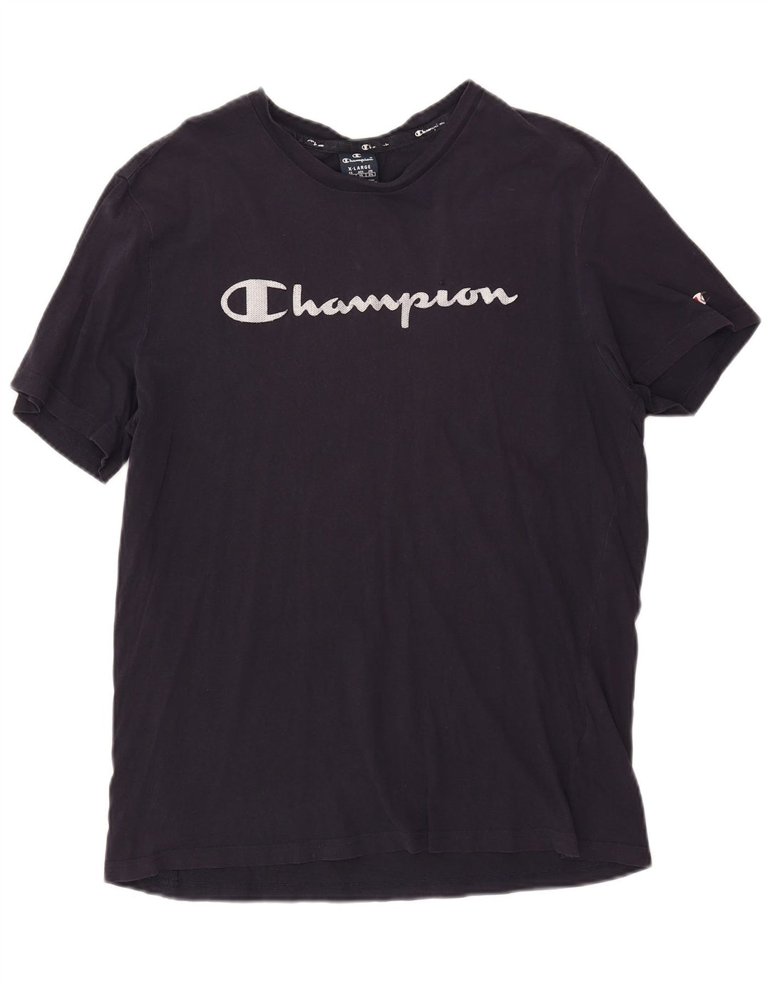 Champion Herren Grafik-T-Shirt-Oberteil XL Marineblau