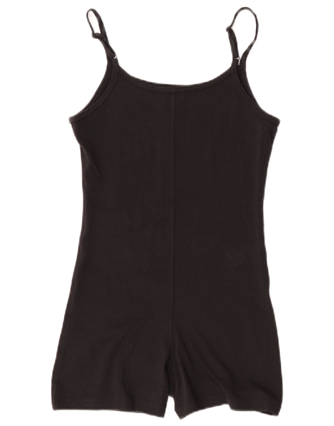 Nike Damen Ärmelloser Playsuit UK 4 XS Schwarze Baumwolle