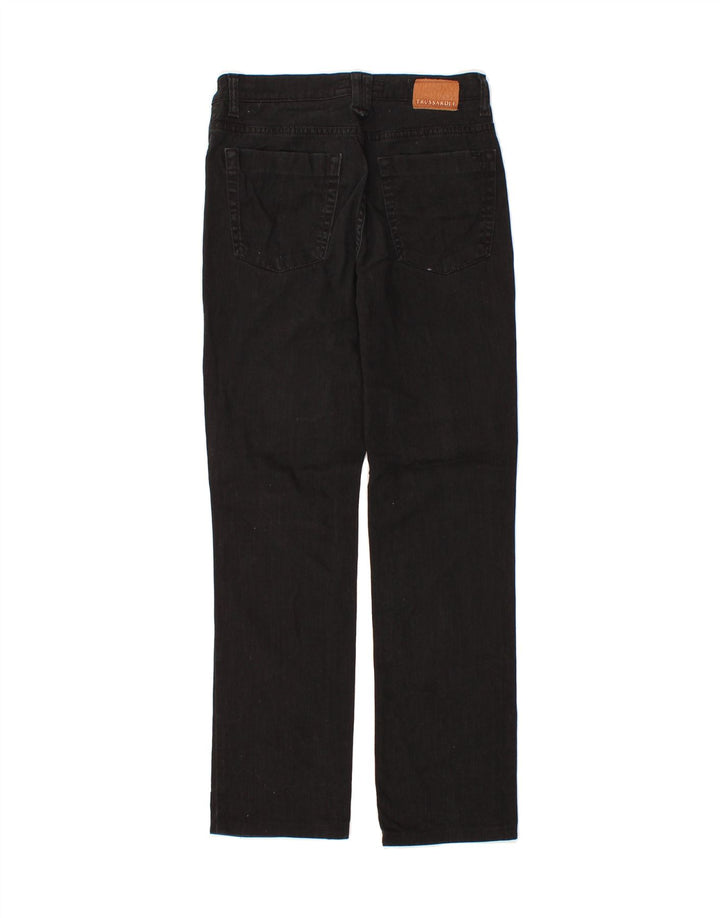 TRUSSARDI Womens Straight Jeans W25 L27 Black Cotton Vintage Trussardi and Second-Hand Trussardi from Messina Hembry 