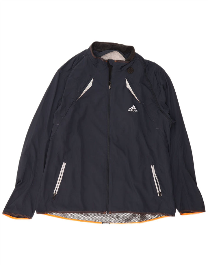 ADIDAS Herren Clima 365 Regenjacke UK 42 XL Marineblau Polyester