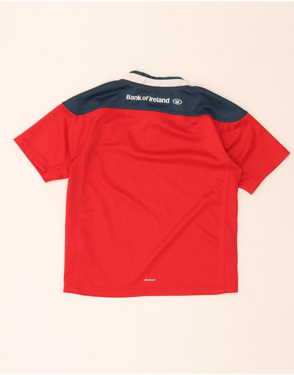 ADIDAS Munster Rugby Grafik-T-Shirt für Jungen, 11–12 Jahre, rotes Farbblockdesign