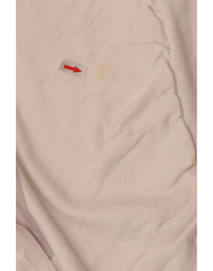 Helly Hansen Herren-Sweatshirt mit Grafik, Größe S, weiße Farbblock-Baumwolle