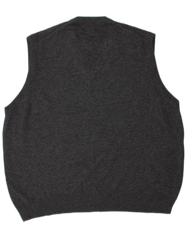 MARKS & SPENCER Herren-Tanktop „Harbor“ in Blau, Größe L, schwarze Lammwolle