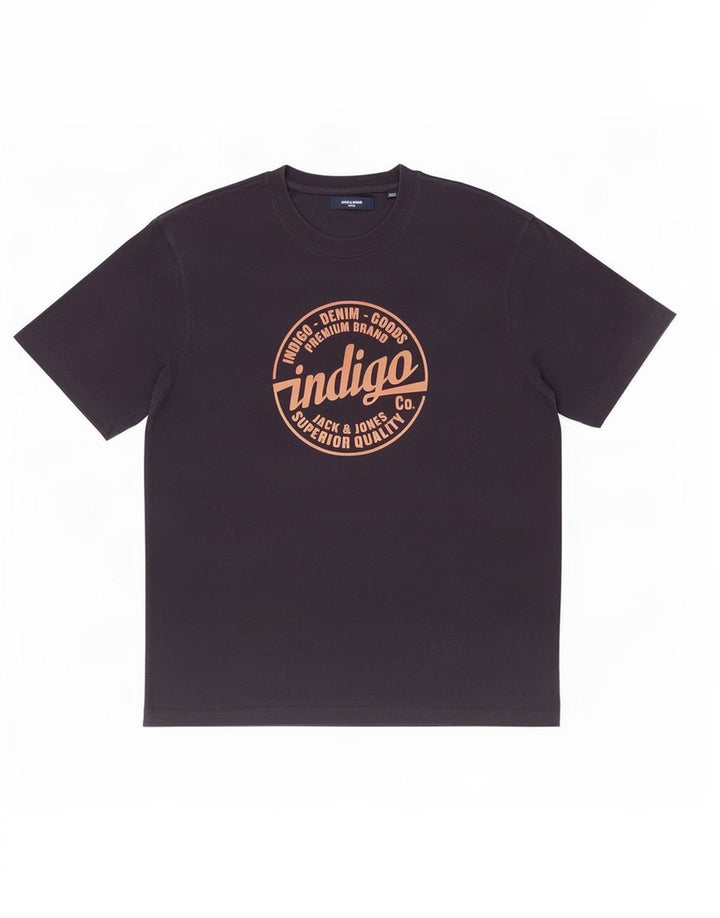 Jack & Jones Herren-T-Shirt mit Grafik, mittelgroß, Marineblau