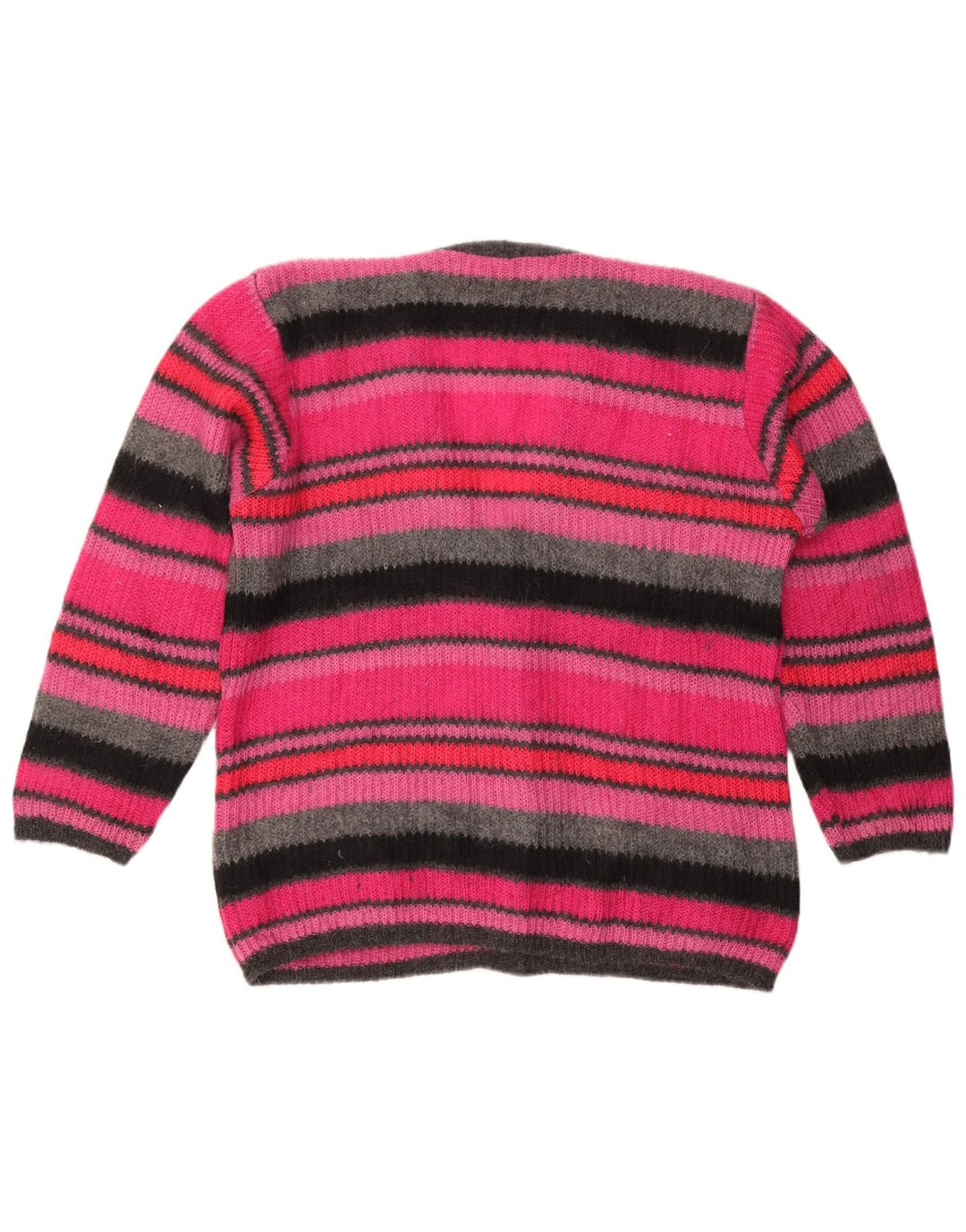 BAGARRY Womens Cardigan Sweater UK 16 Large Pink Striped