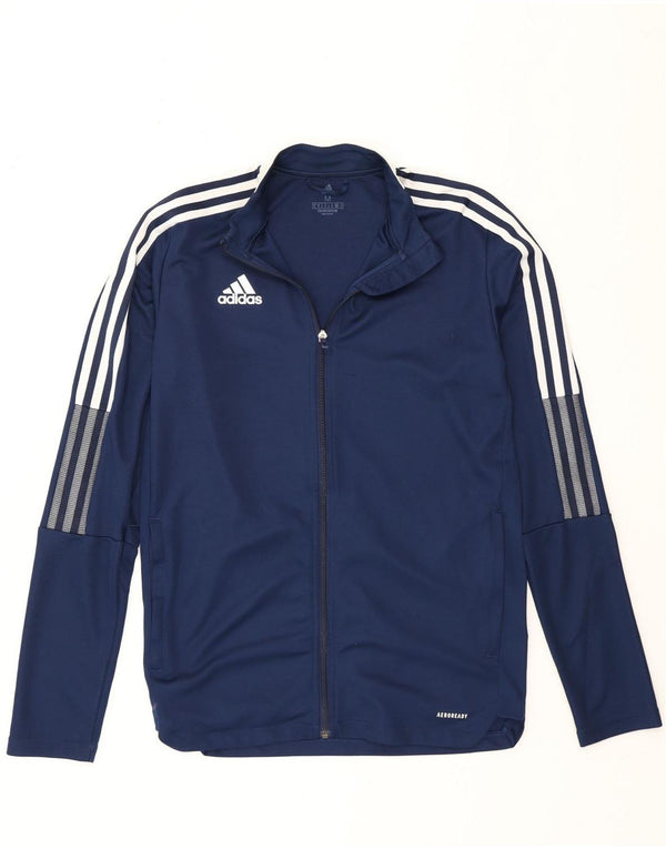 Adidas Herren Aeroready Trainingsanzug Top Jacke Medium Marineblau Polyester