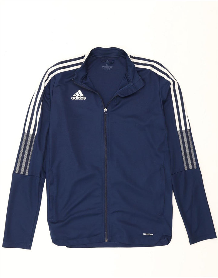 Adidas Herren Aeroready Trainingsanzug Top Jacke Medium Marineblau Polyester