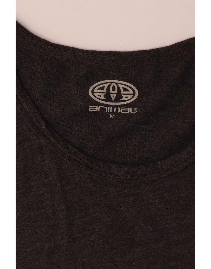 Animal Herren T-Shirt Top Mittelgraue Viskose