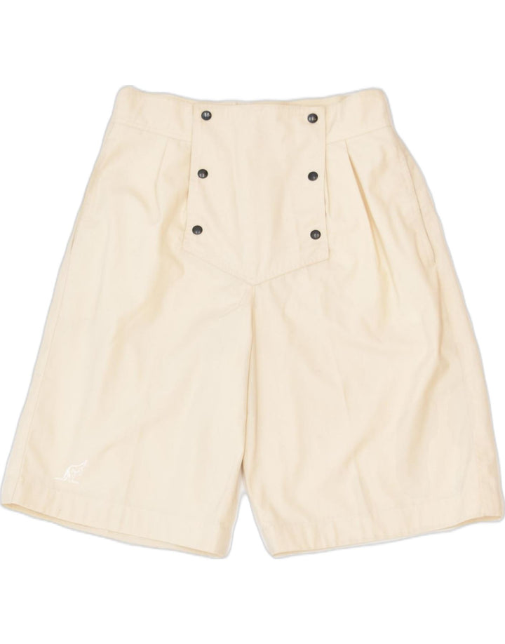 AUSTRALIAN Womens High Waist Pegged Casual Shorts IT 44 Medium W26 Beige | Vintage | Thrift | Second-Hand | Used Clothing | Messina Hembry 