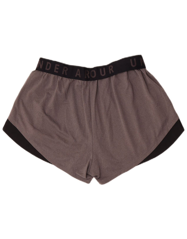 Under Armour Damen Heat Gear Sport Shorts UK 18 XL Grau Farbblock