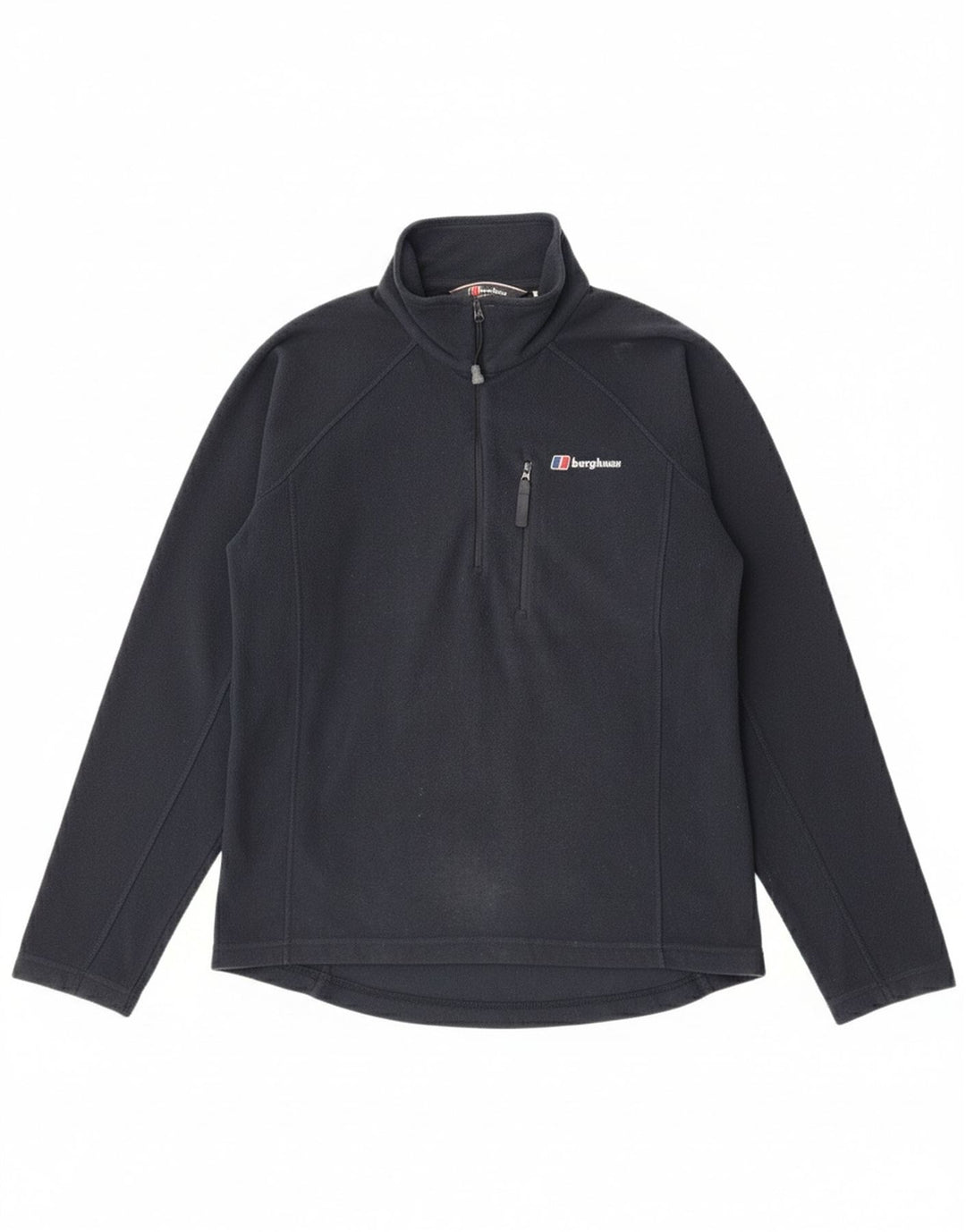 Berghaus Herren-Fleecepullover mit Reißverschluss am Hals, klein, marineblau, Polyester