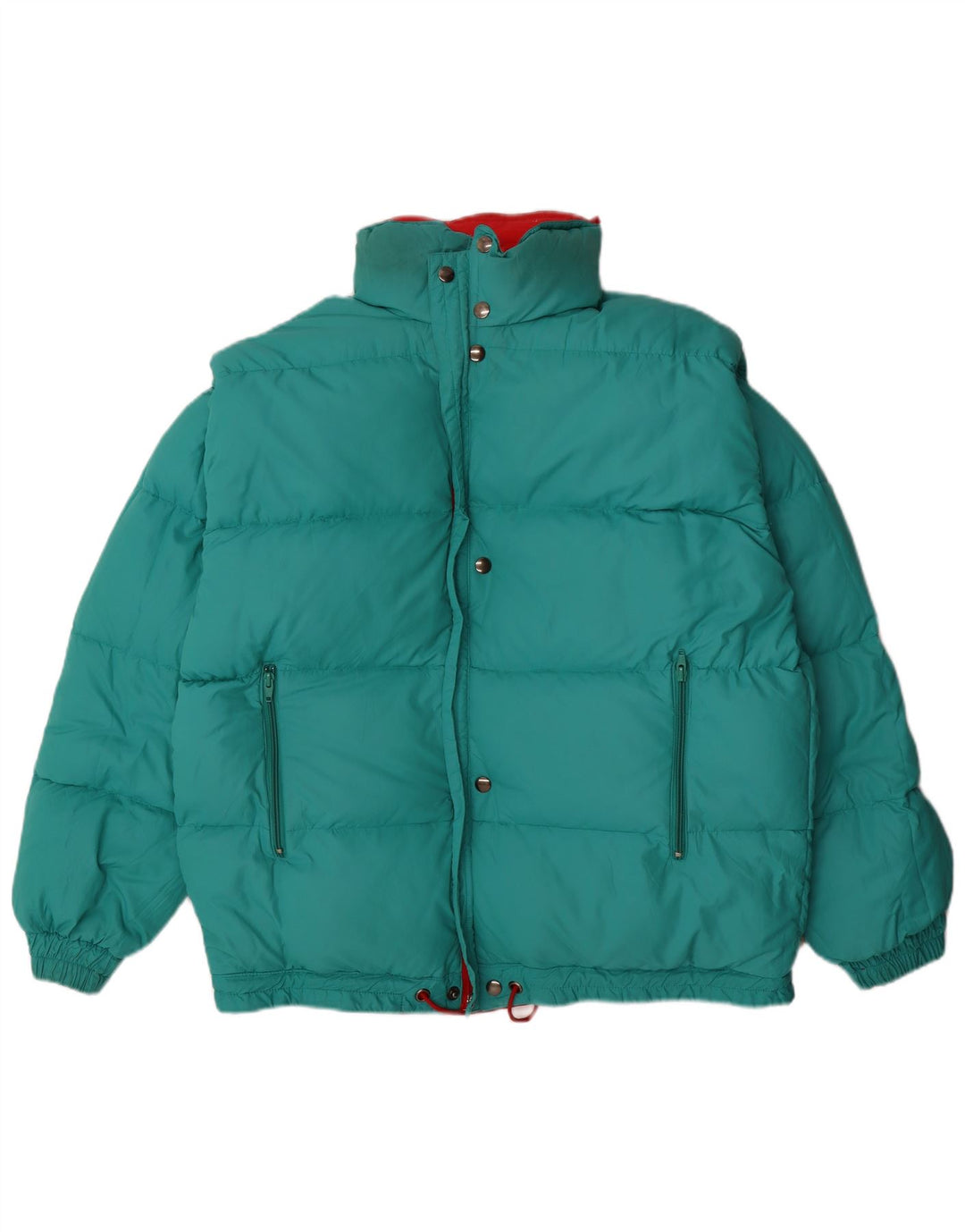 Vintage Herren Kapuzen-Wendejacke UK 38 Medium Mehrfarbig Winter