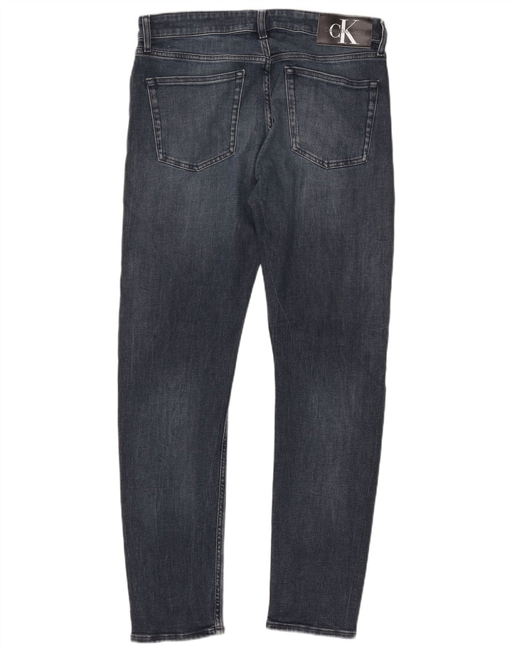 CALVIN KLEIN Herren Slim Jeans W32 L32 Blaue Baumwolle